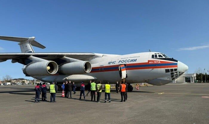 Rusiyanın yardımla yüklü təyyarəsi Lənkərana enib