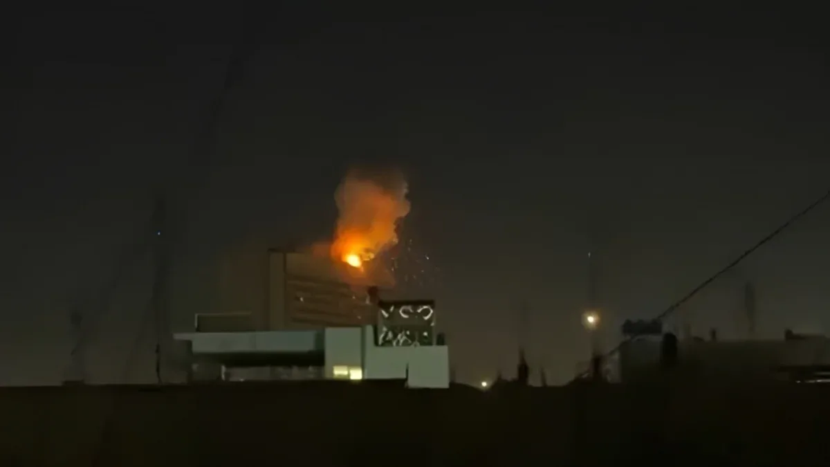 Bağdadın mərkəzində hotelə dron hücumu olub