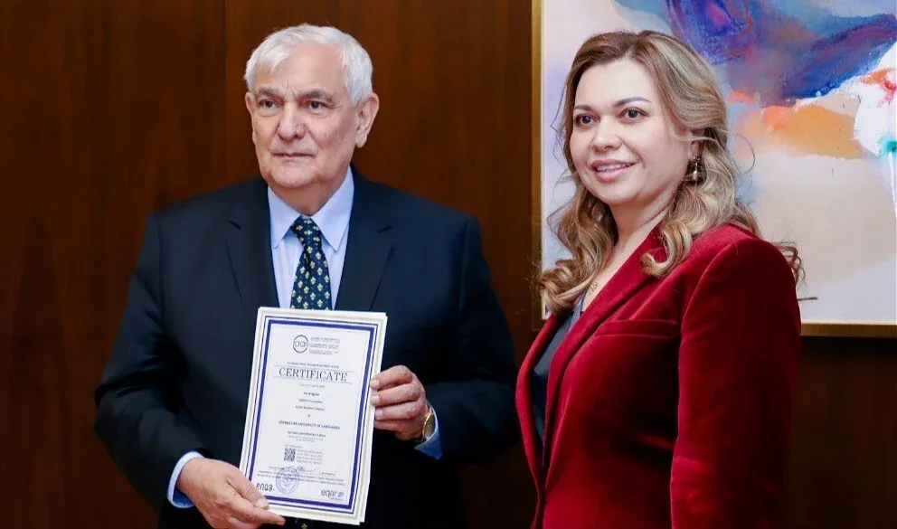 ADU tarixində ilk: beynəlxalq akkreditasiya sertifikatı verilib