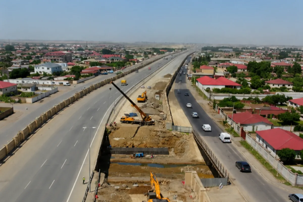 Qaradağda 3 fərqli yol sahəsində yeni avtomobil körpüləri tikilir