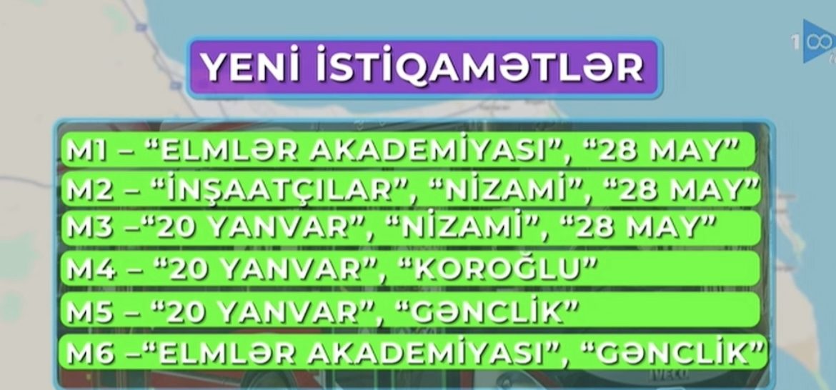 Metroda aparılan təmirlə əlaqədar yerüstü nəqliyyatın hərəkət sxemi dəyişdirilir