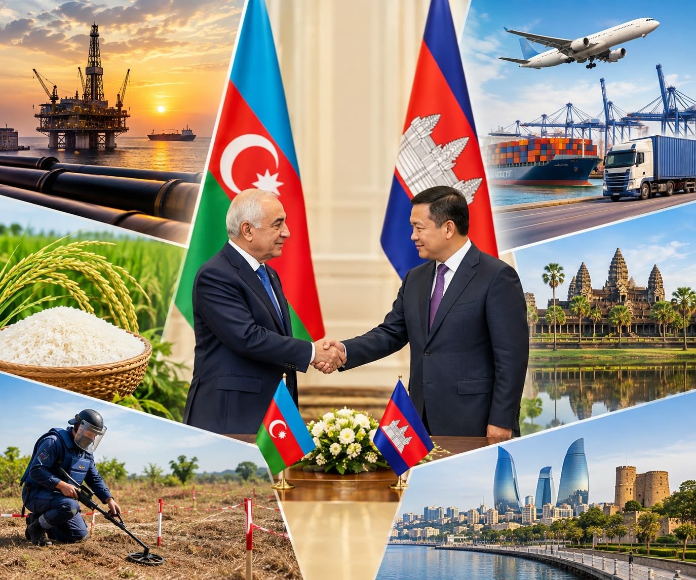 Azərbaycan və Kamboca əməkdaşlığın genişləndirilməsini müzakirə edib