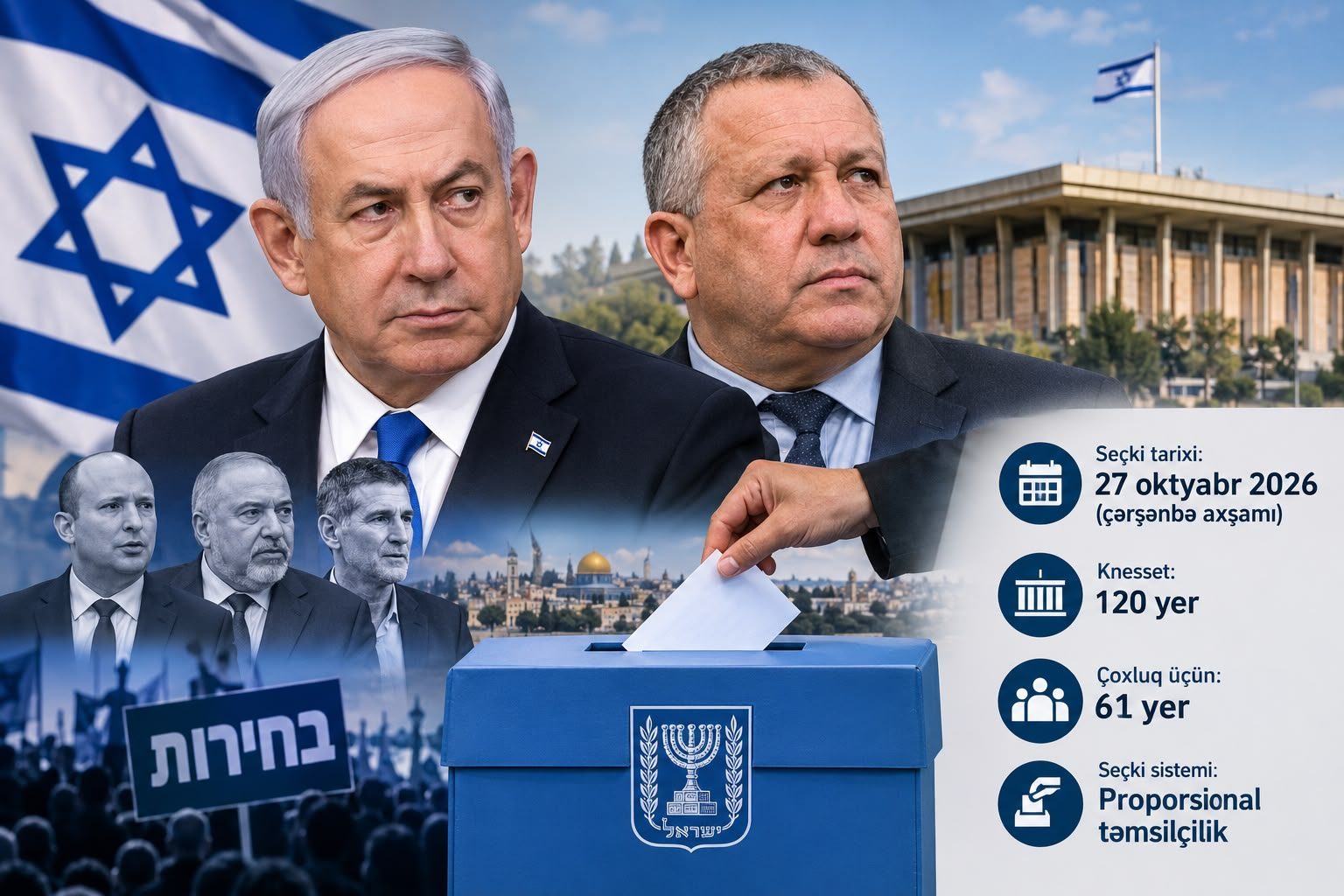 İsraildə həlledici seçki: Netanyahu hakimiyyətdə qalacaq, yoxsa müxalifət qalib gələcək?